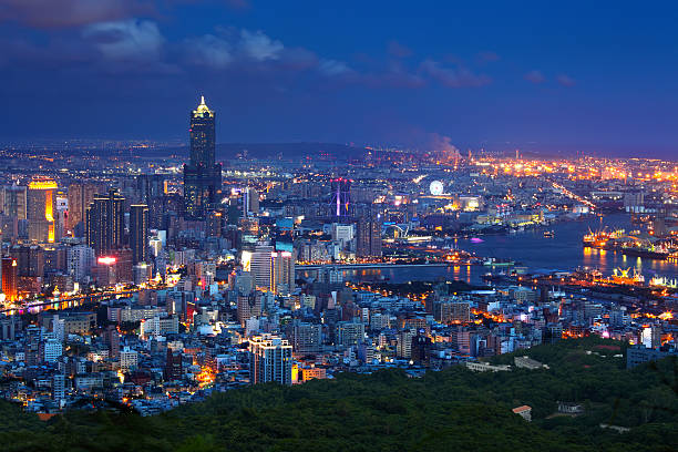 Kaohsiung night view stock photo