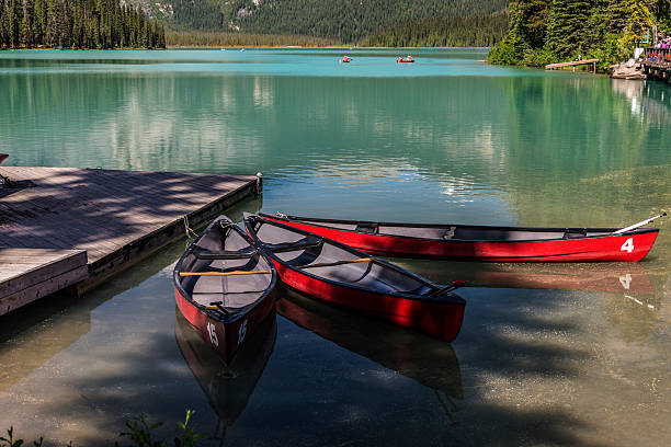 istock Canoes on Emerald Lake 508275875