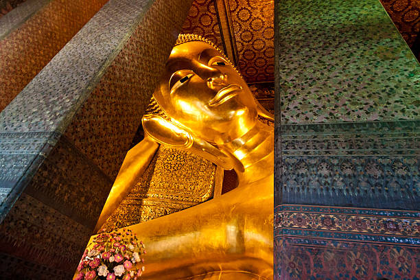 istock Reclining Buddha gold statue ,Wat Pho, Bangkok, Thailand 508276125