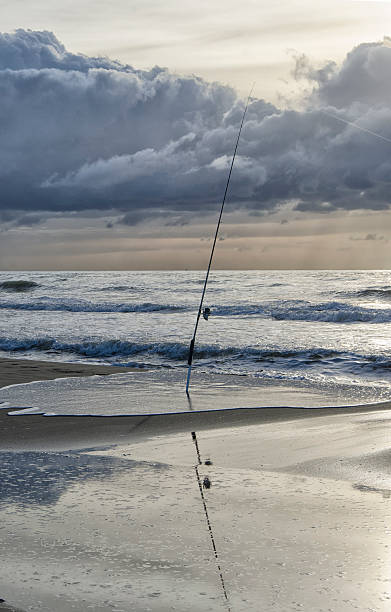 istock Solitary fishing pole 508285946