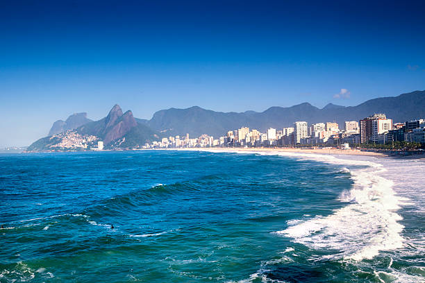 view of Joatinga Beach in Rio de Janeiro, Brazil.