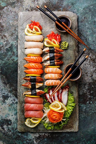 istock Sushi Set nigiri and sashimi 508288424