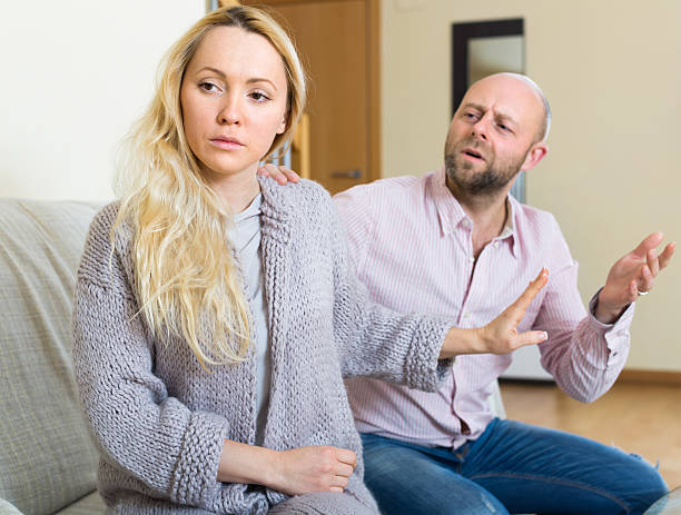 istock Couple having quarrel at home 508290002