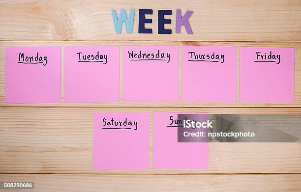 Day In The Week 5 Stock Photo - Download Image Now - Week, Calendar, Friday