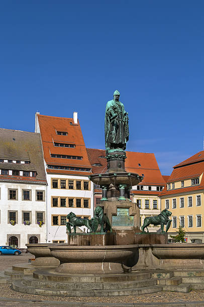 istock statue of the town founder, Freiberg, Germany 508290706