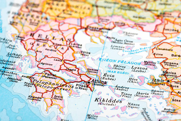 istock Map of Greece with Turkey 508292288