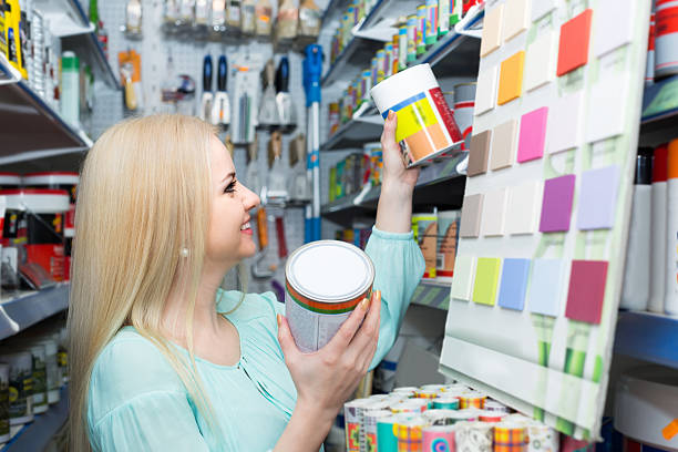istock Woman choosing decorating paint 508293306