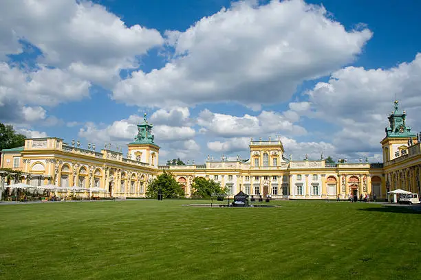 The palace of Wilanów in Warsaw, Poland