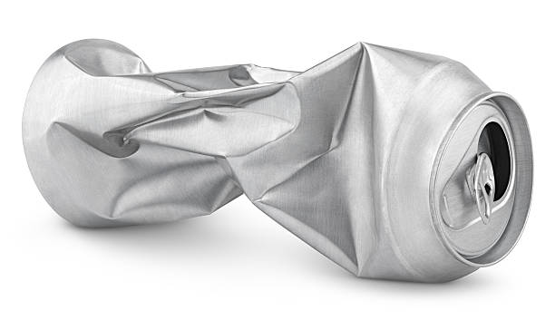 istock Crumpled empty soda or beer can isolated on white 508295923