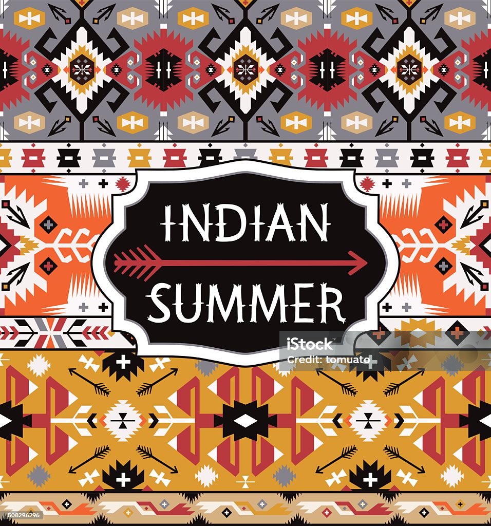 Seamless colorful pattern  in navajo style Seamless bright pattern in tribal styleSeamless bright pattern with geometric elements in navajo style Abstract stock vector