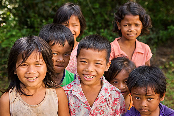 istock Group of Cambodian children 508296722