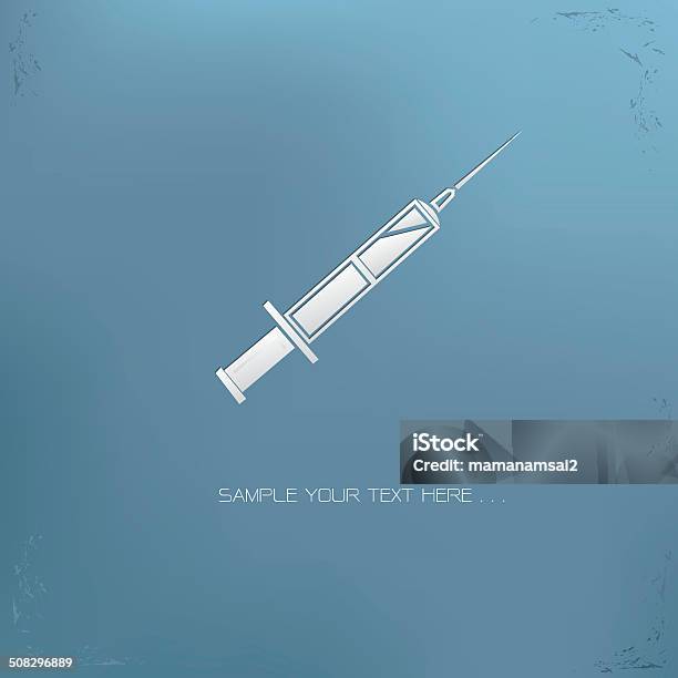 Seringue Symbole Vecteur Vecteurs libres de droits et plus d'images vectorielles de Antibiotique - Antibiotique, Bleu, Centre médical