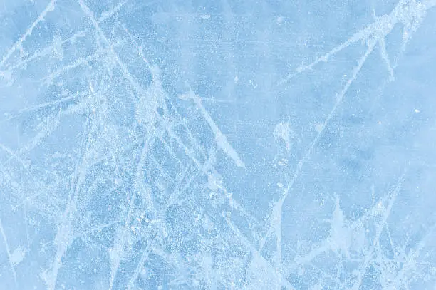 Ice texture on an ice skating rink