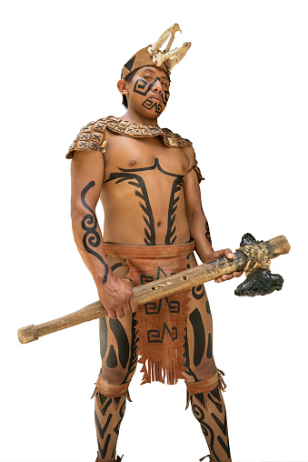 Maya warrior en Yucatán, México photo