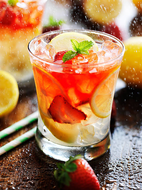 istock strawberry lemonade cocktail with rain mist 508298587