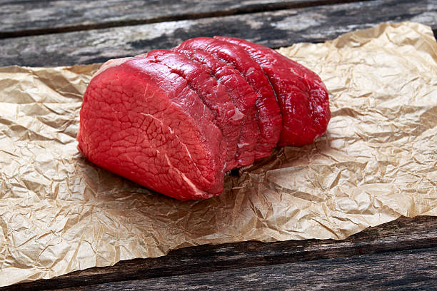istock pieces of fresh meat, beef slab 508299586