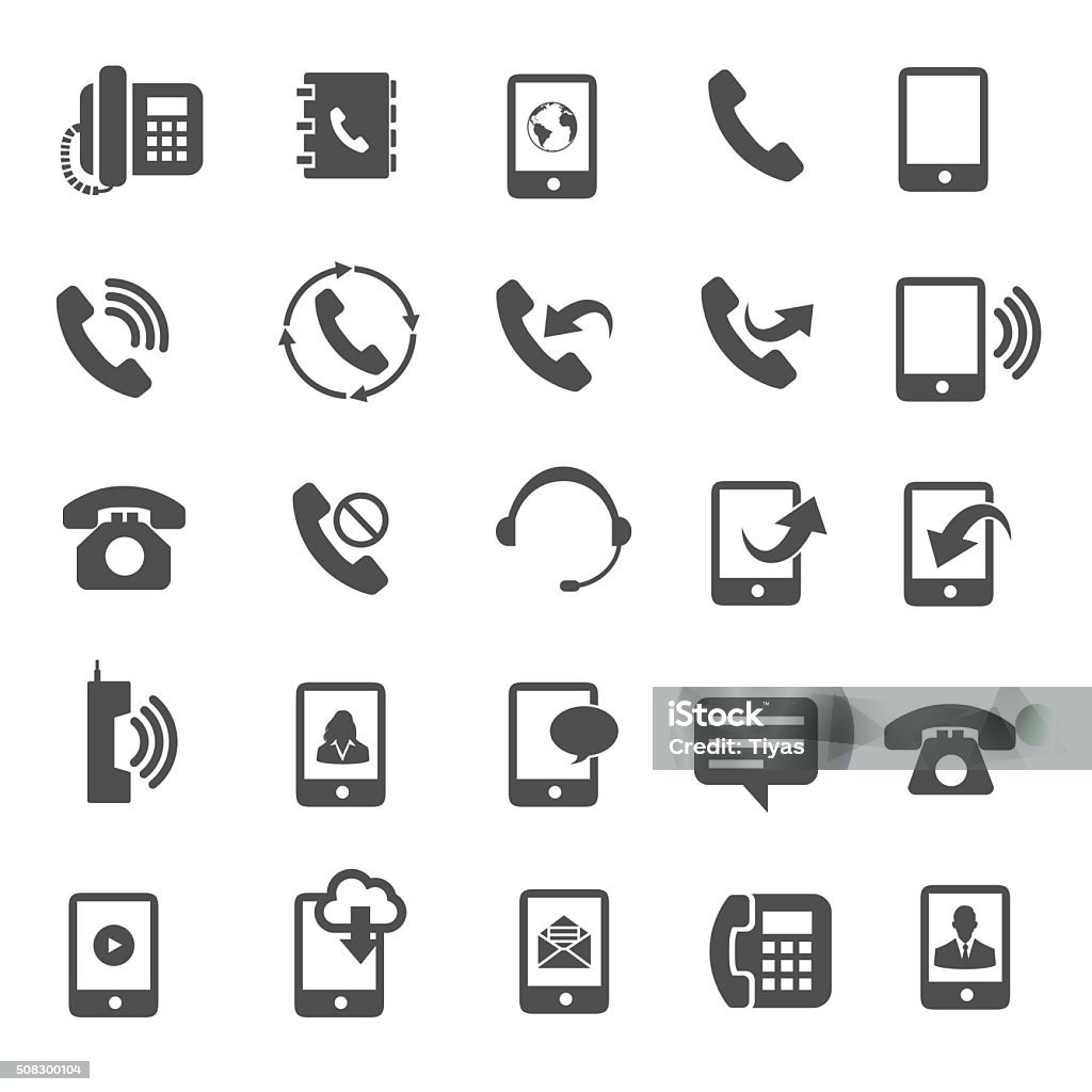 Phone icons Telephone stock vector