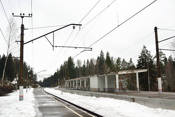 istock Railway station Kavgolovo. 508300486