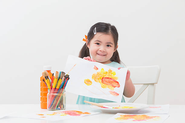 Little Girl Painting