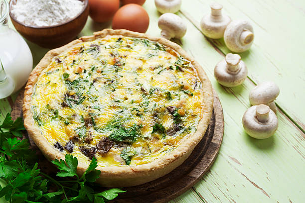 istock Pie with mushrooms, chicken and herbs 508303185