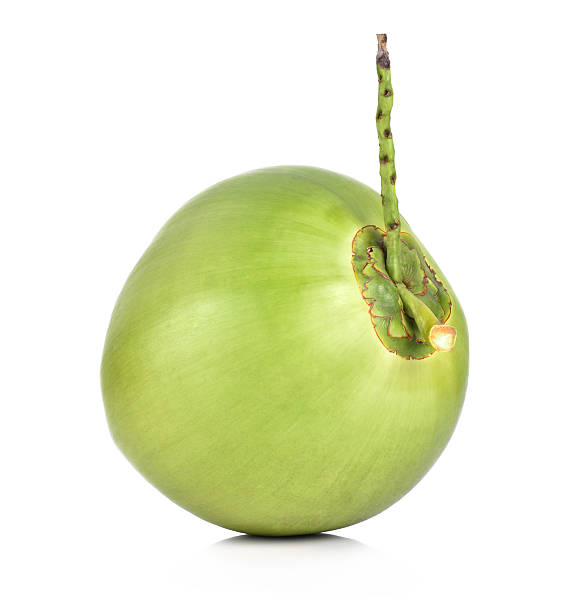 istock Green coconut Fruit isolated on white background 508313768