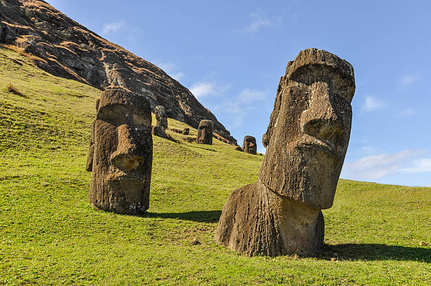 istock Moai statues in Rano Raraku Volcano, Easter Island, Chile 508313788
