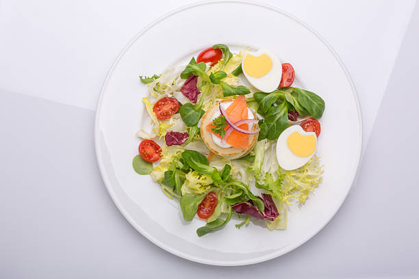 istock salad with eggs  salmon, cherry tomatoes 508314260