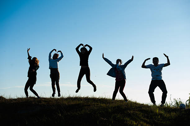 istock Asia young man and jumping on mountain 508316962