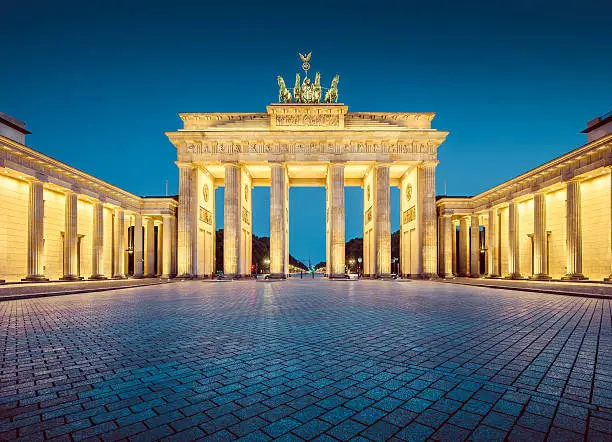 Photo of Berlin Brandenburg Gate in twilight, Germany