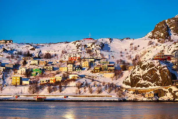The Battery on a cold winter day in St. John's, Newfoundland and Labrador, Canada.