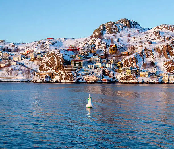 The Battery on a cold winter day in St. John's, Newfoundland and Labrador, Canada.