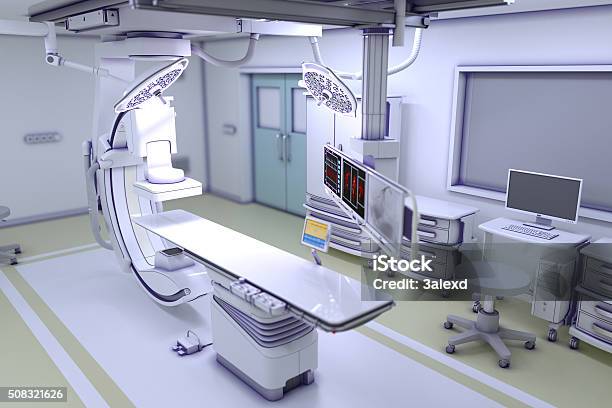 Interventional Xray System Stock Photo - Download Image Now - X-ray Equipment, Medical X-ray, Arteriogram