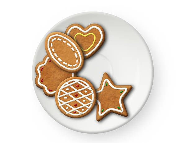 istock Cookies assorti on a tea plate isolated on white background 508321978