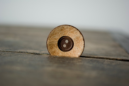 wooden button 