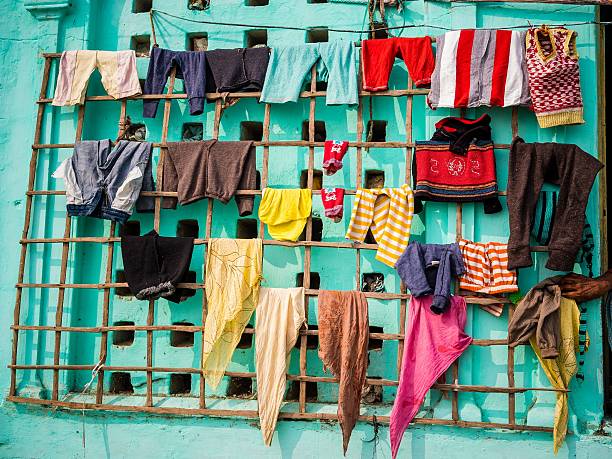 istock Drying the laundry in india 508325522