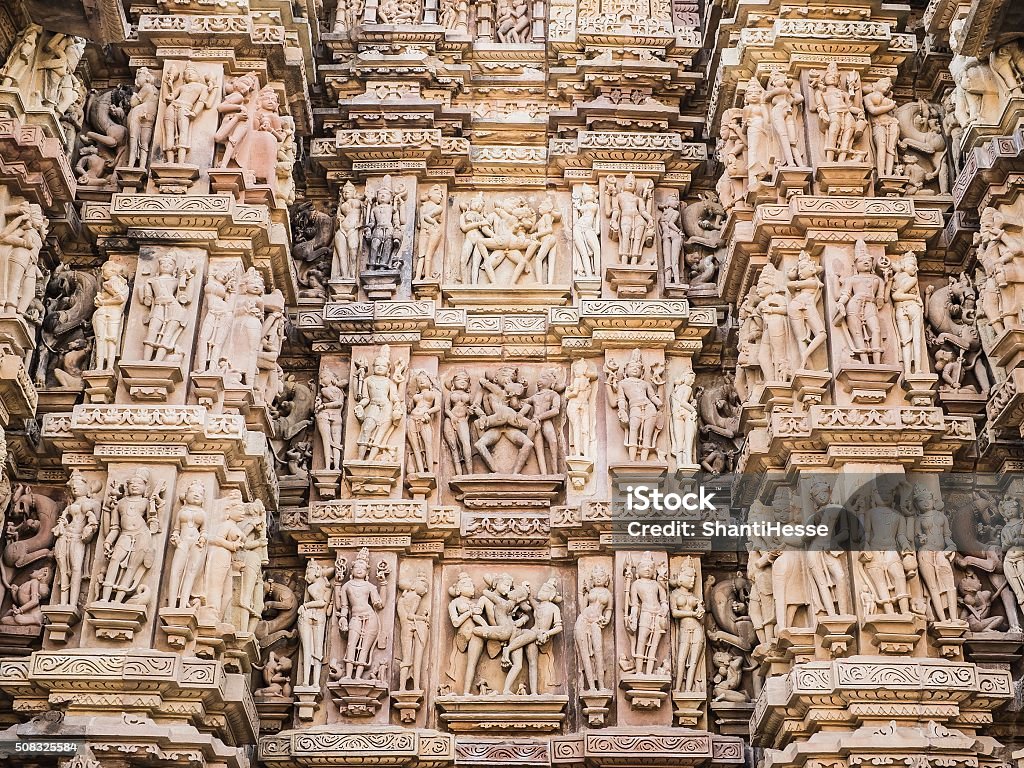 Подарочный набор Камасутра Храм в Кхаджурахо, Индия - Стоковые фото Секс и размножение роялти-фри