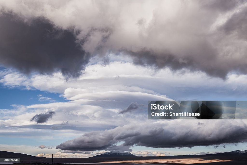 impressive cloud formations over the bolivian altiplano Altiplano Stock Photo