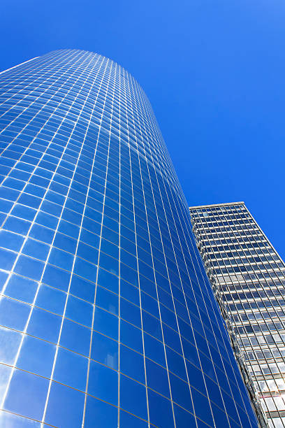 istock Blue skyscraper on sky background in Manhattan 508326260