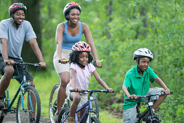 istock Riding Bike Together Through the Woods 508327476