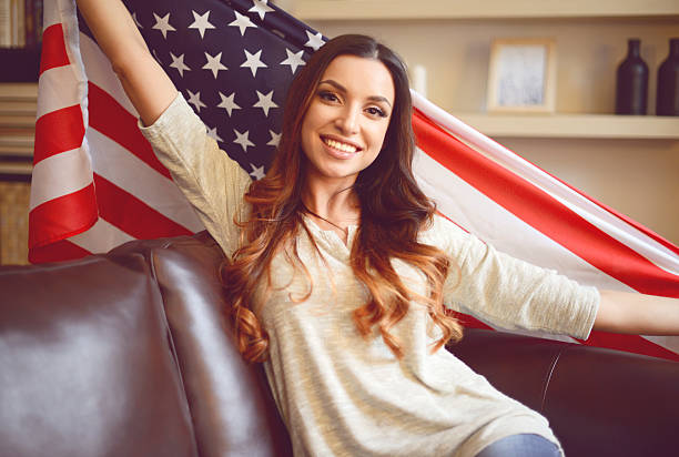 istock young brunette woman in home interior 508328576