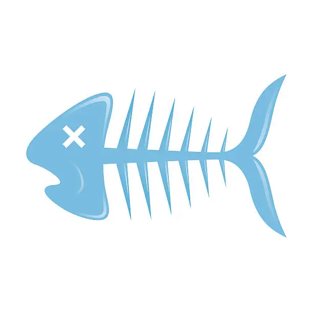 Vector illustration of Fish Bone