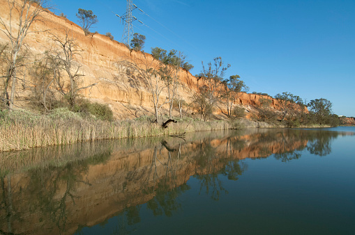 Red Cliffs on the Murray river, Australia's longest river, Victoria, Australia.