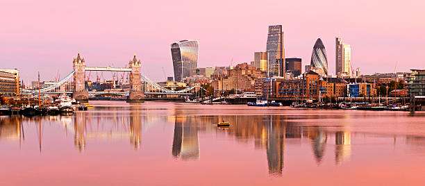 istock Red sky at sunrise. London. 508339634