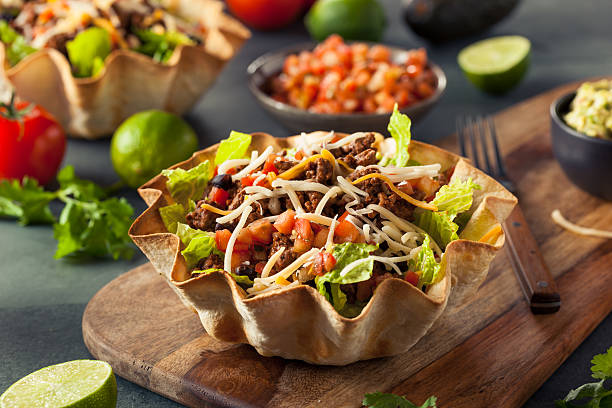 istock Taco Salad in a Tortilla Bowl 508341048