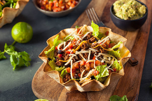 istock Taco Salad in a Tortilla Bowl 508341188