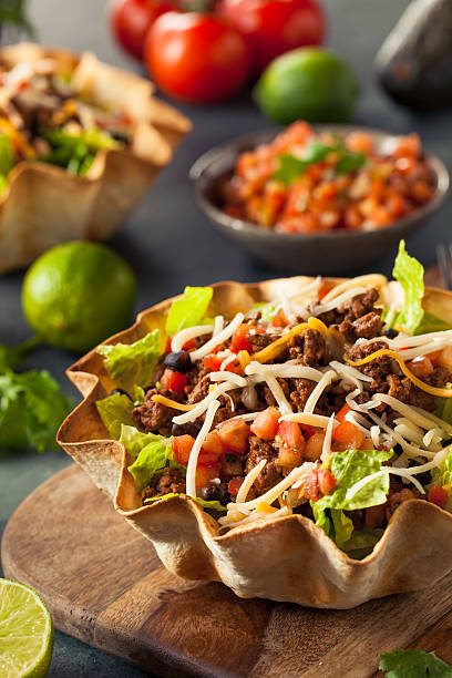 istock Taco Salad in a Tortilla Bowl 508341234