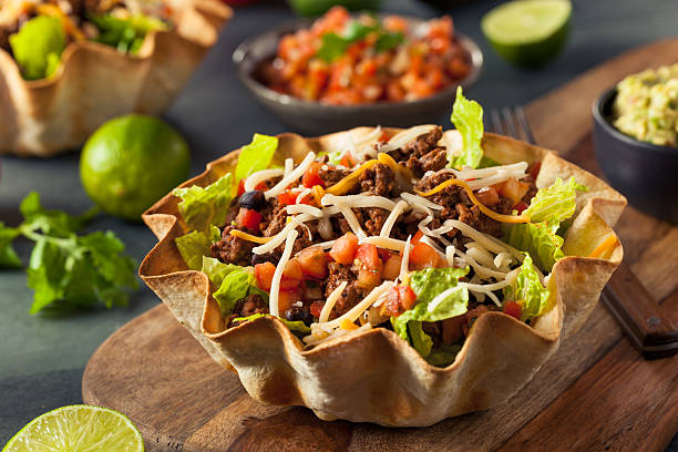 istock Taco Salad in a Tortilla Bowl 508341242