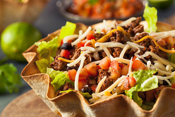 istock Taco Salad in a Tortilla Bowl 508341254