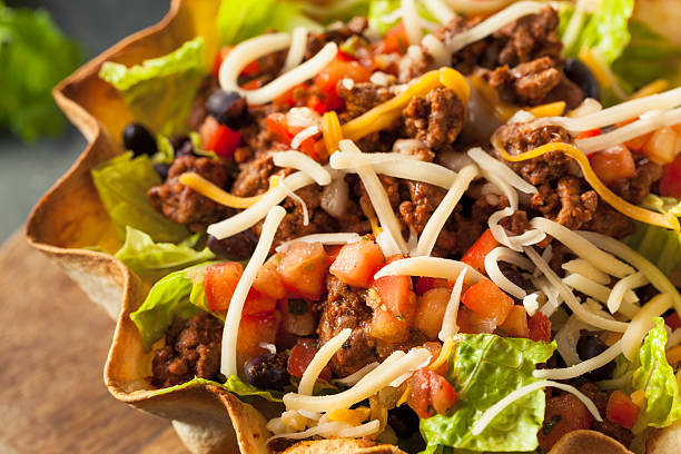 istock Taco Salad in a Tortilla Bowl 508341268