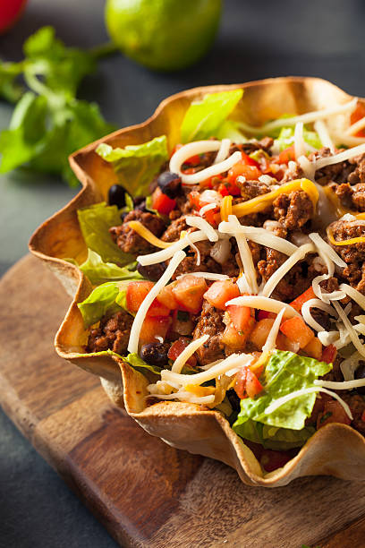 istock Taco Salad in a Tortilla Bowl 508341290